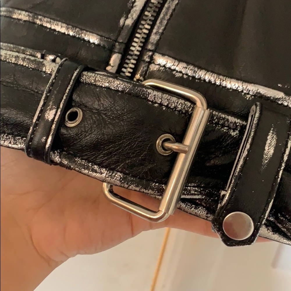 100% Lamb Leather Jacket w/ Silver Detailing - Picture 3 of 8